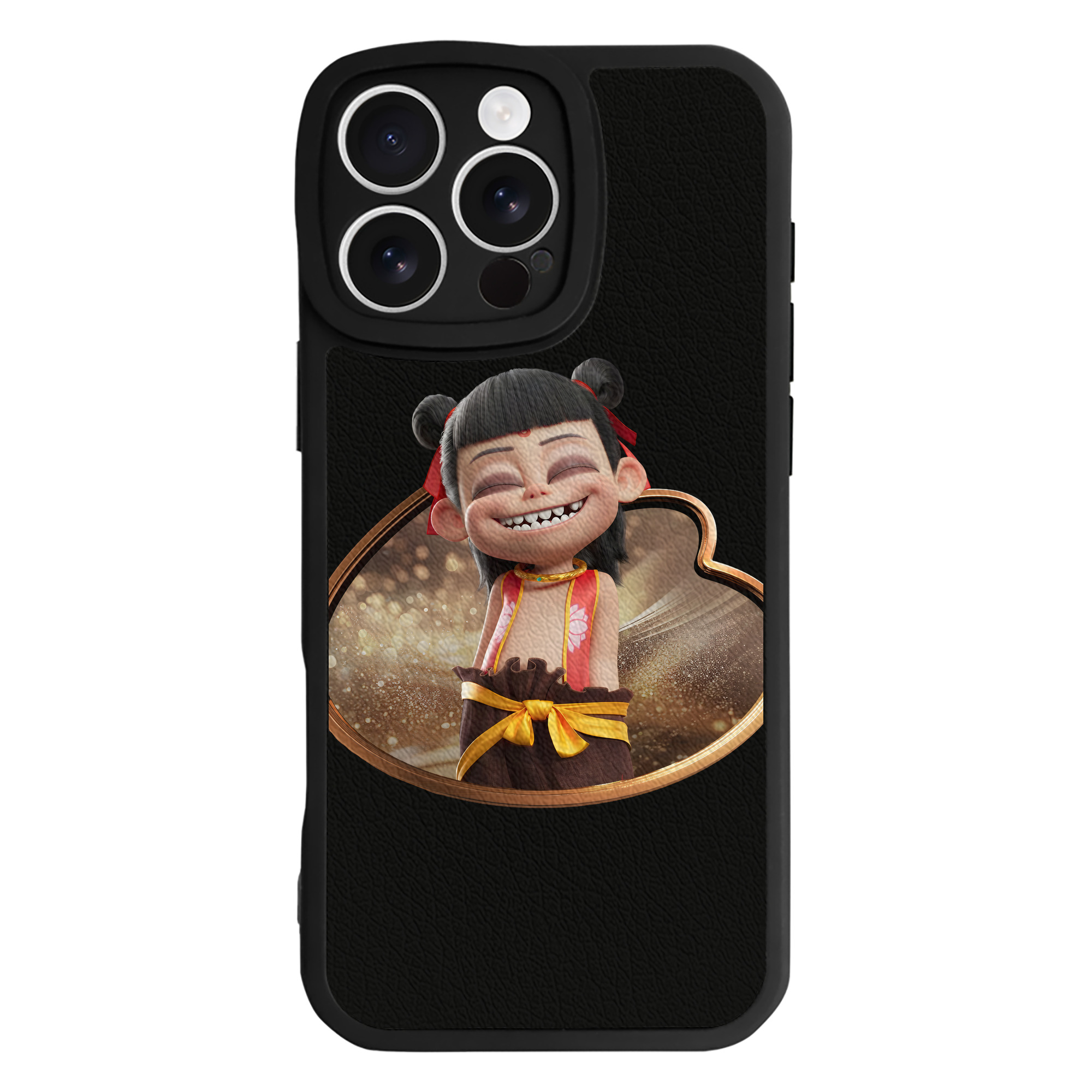 （画像用） Ne Zha 2 ナタ 魔童の大暴れ 【iPhone 16シリーズ対応】シリコンスマホケース（レザー調） 材質：シリコン